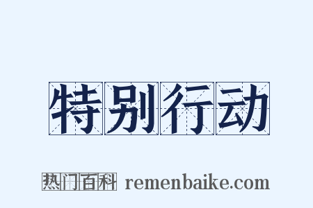 特别行动是什么意思的图片